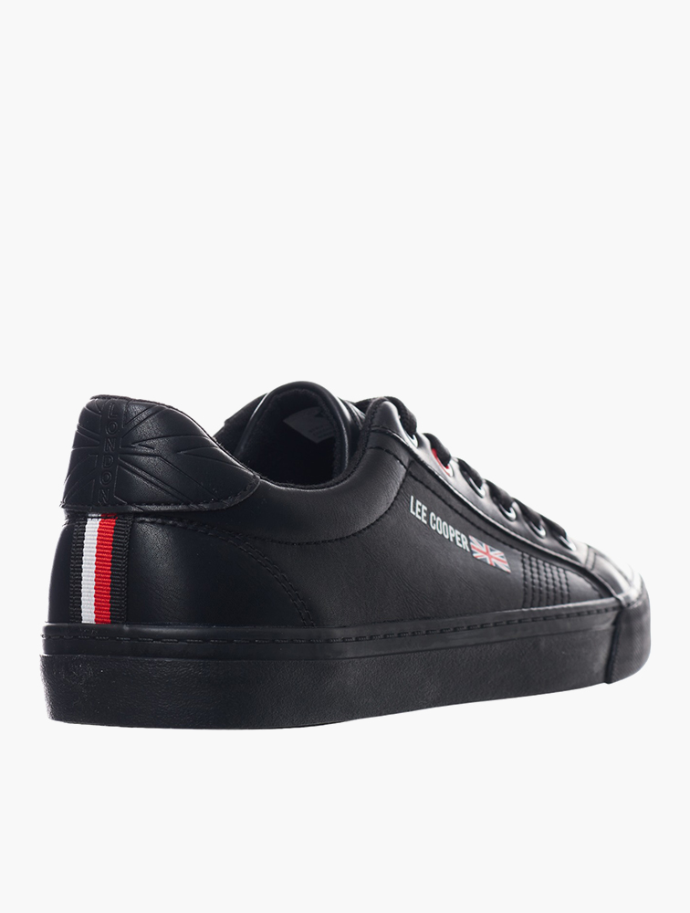 MyRunway | Shop Lee Cooper Black Casper Lace-Up Sneakers for Men